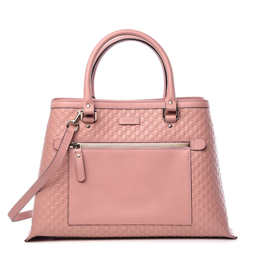 Gucci Soft Microguccissima Medium Tote in Soft Pink